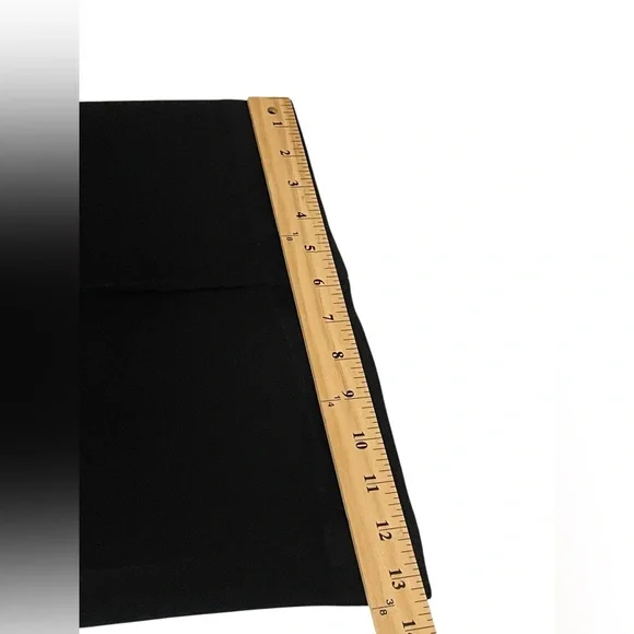Milly Wide Leg Black Dress Pants 4 Made in USA Italian Fabric Career 30" Inseam - Picture 8 of 15